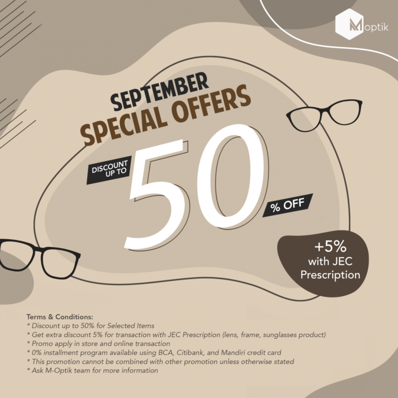 SEPTEMBER SPECIAL OFFERS